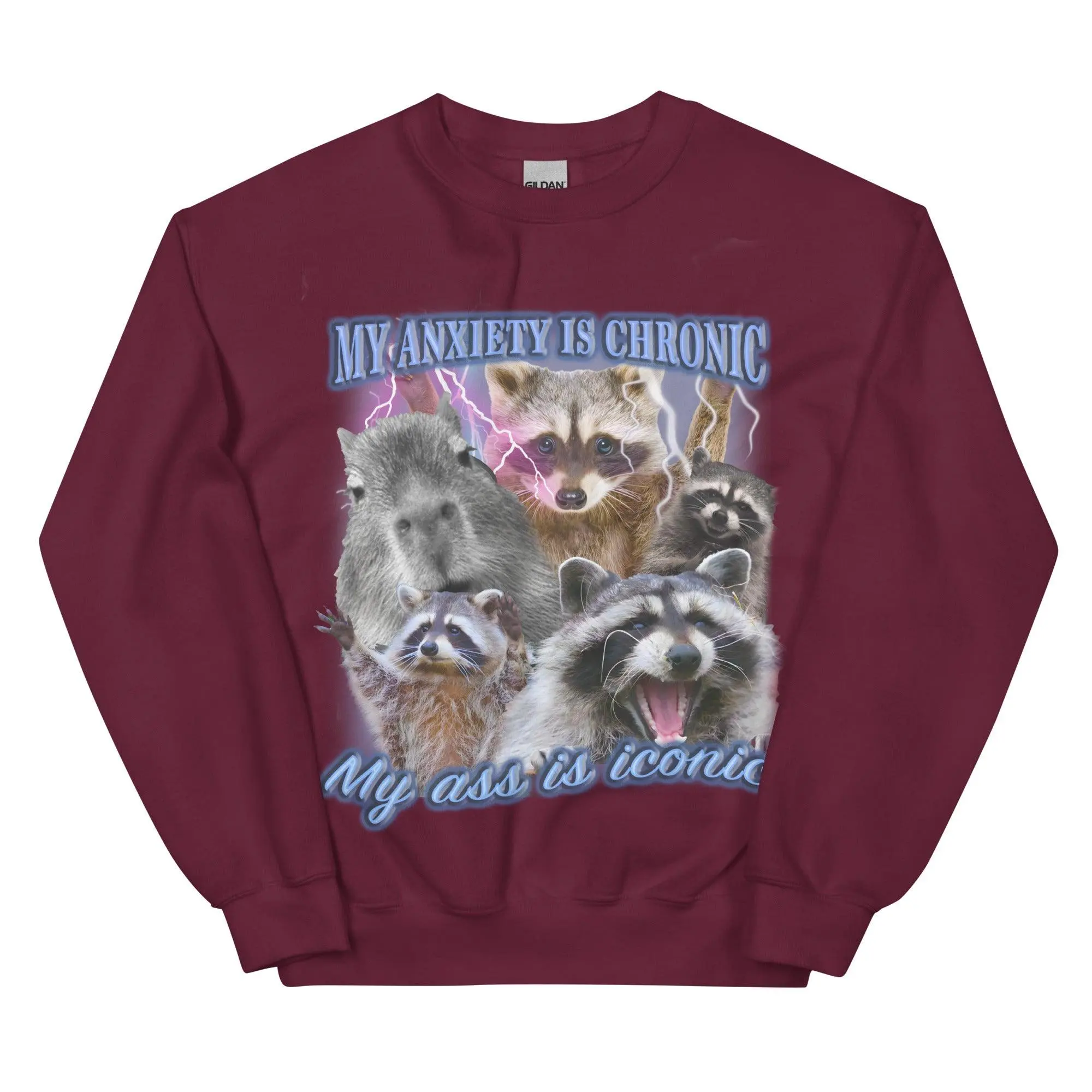 Anxiety Chronic Ass Iconic Sweatshirt - Image 4