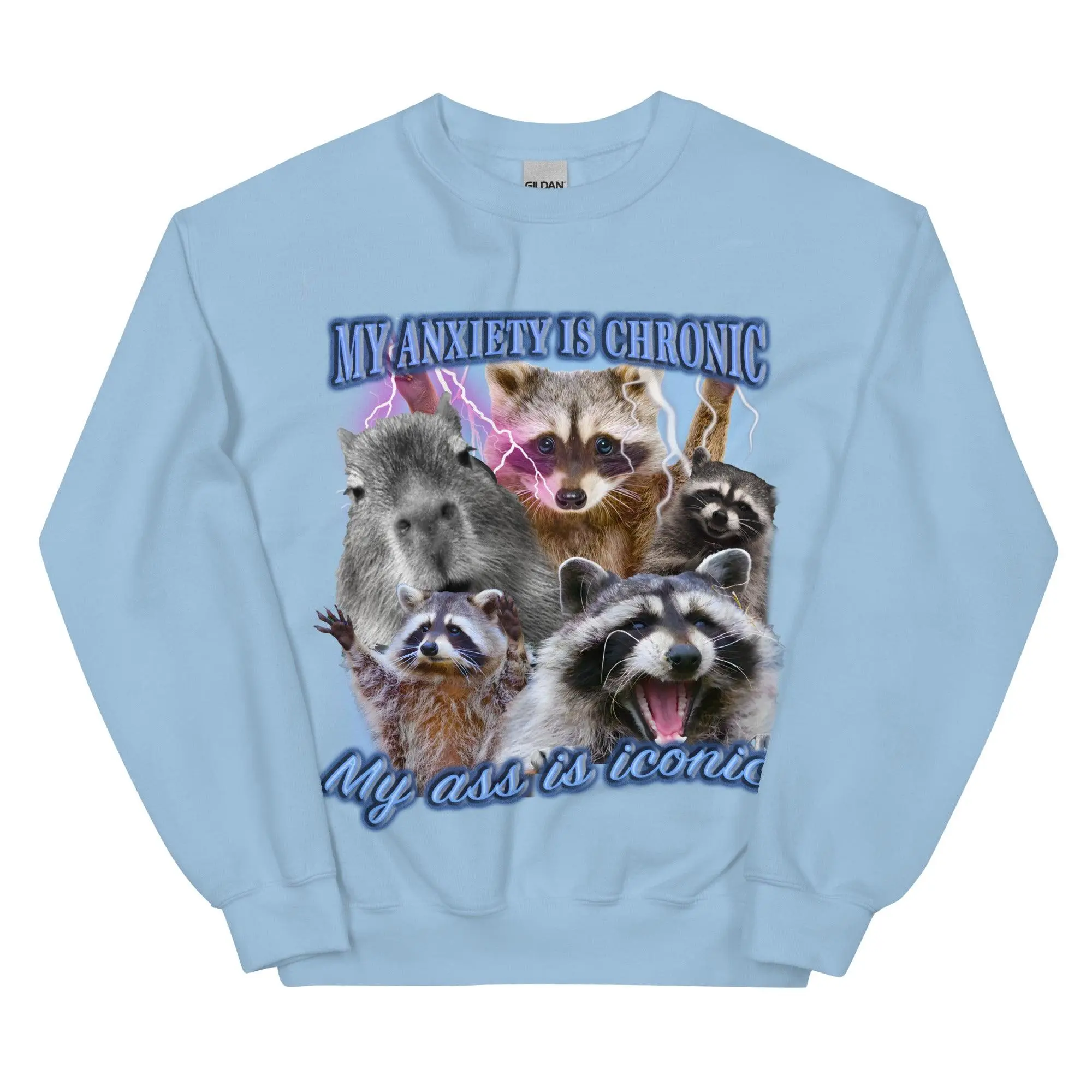 Anxiety Chronic Ass Iconic Sweatshirt - Image 6