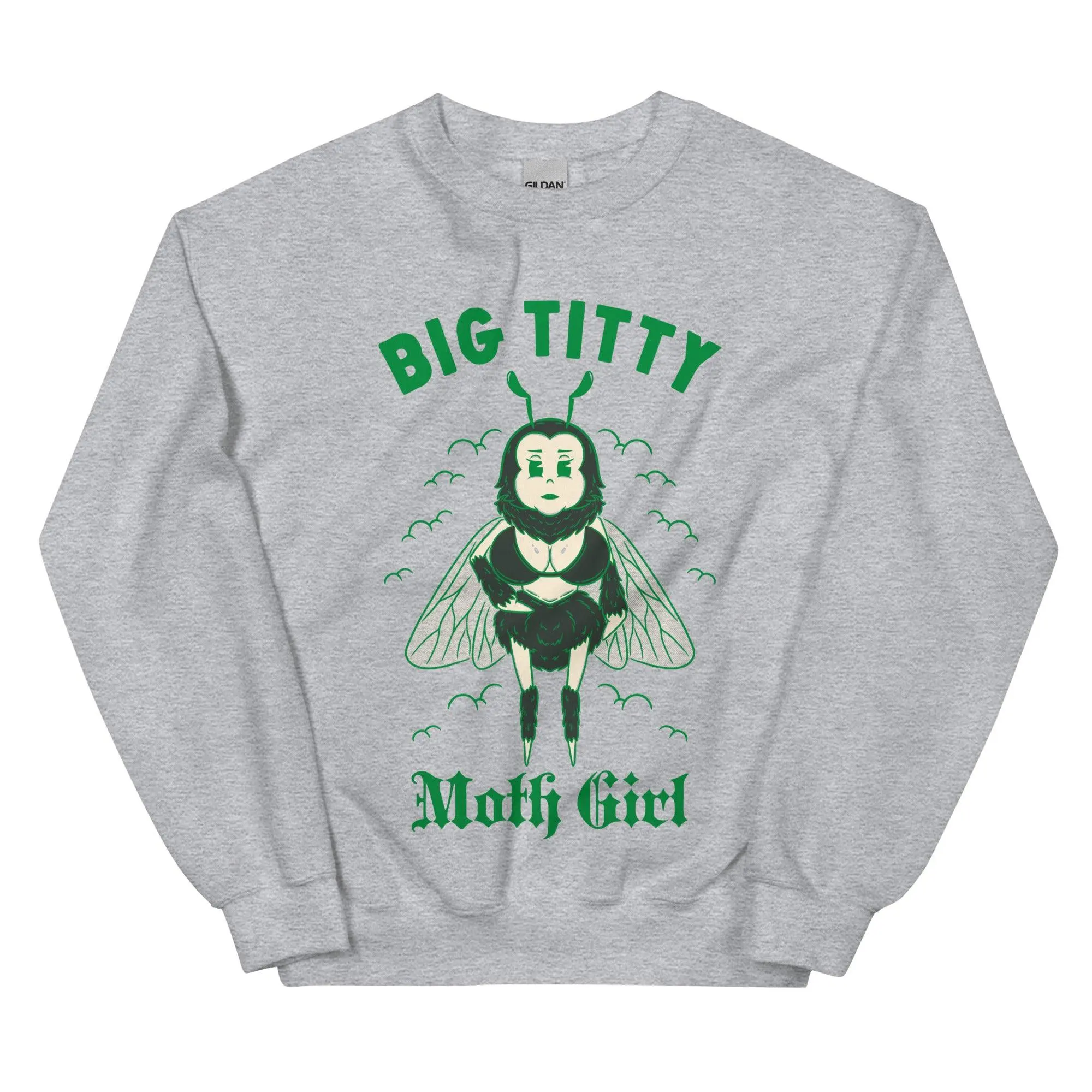 Big Titty Moth Girl Sweatshirt - Image 7