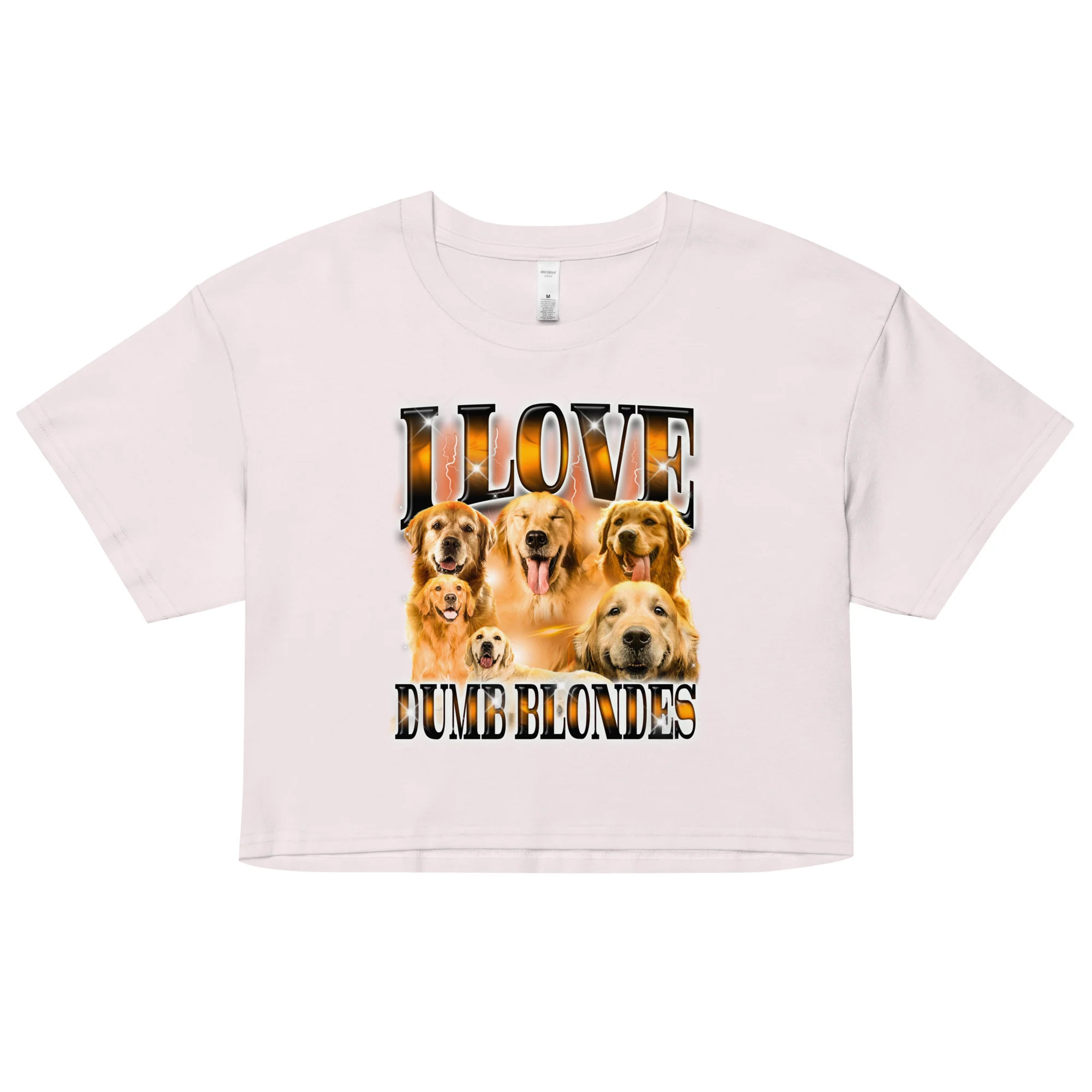 I Love Dumb Blondes Women’s crop top - Image 4