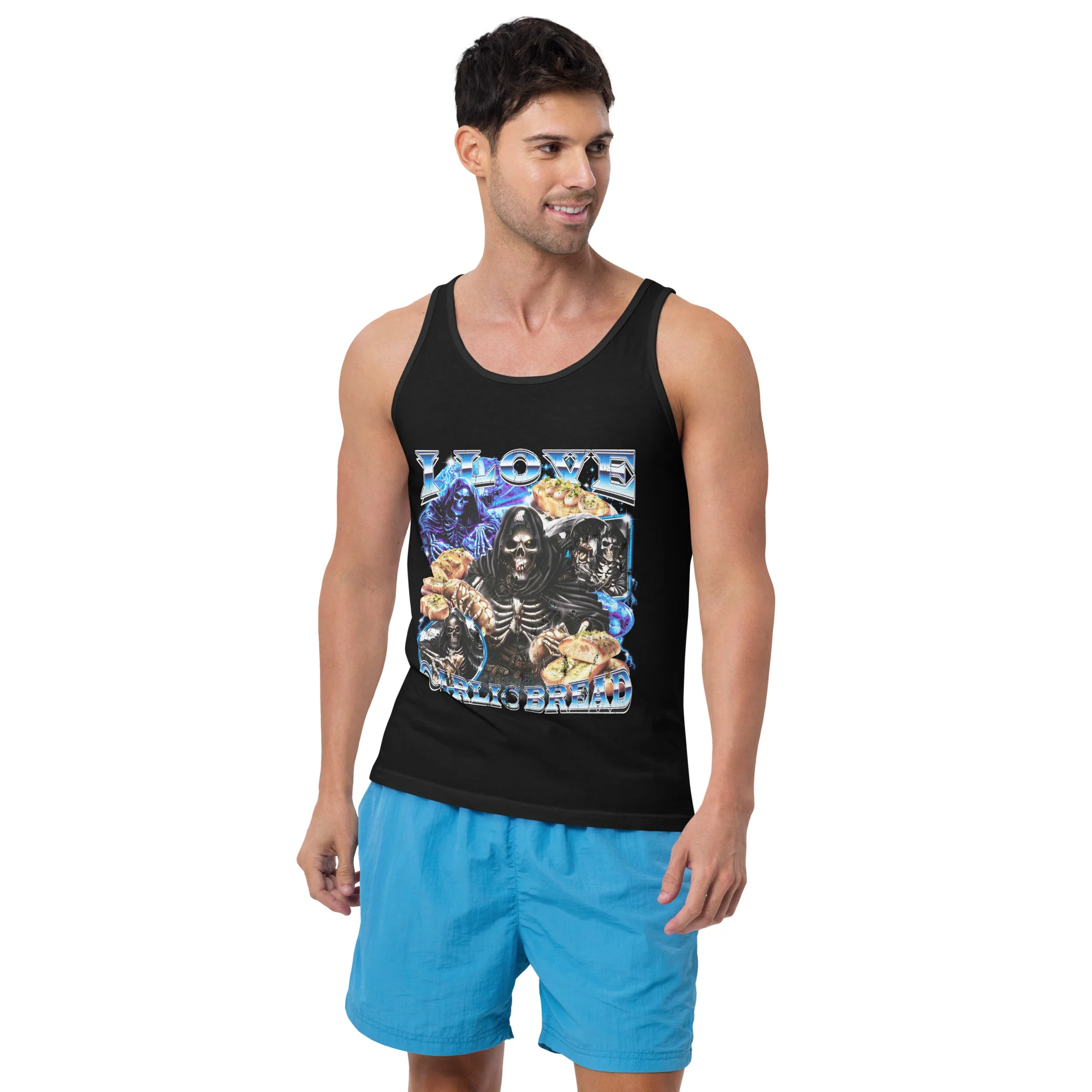 i love garlic bread Tank Top - Image 3