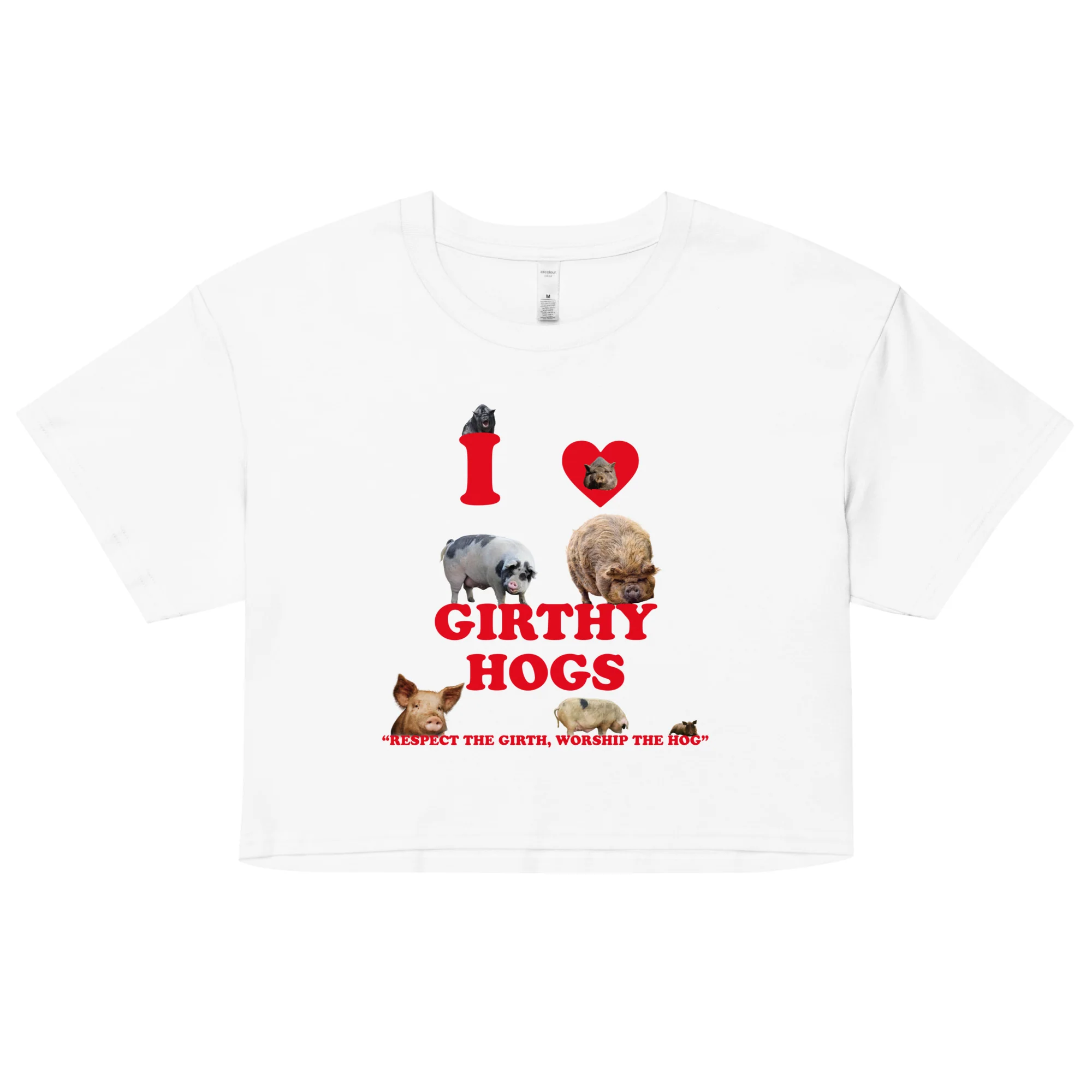 I Love Girthy Hogs Women’s crop top - Image 5