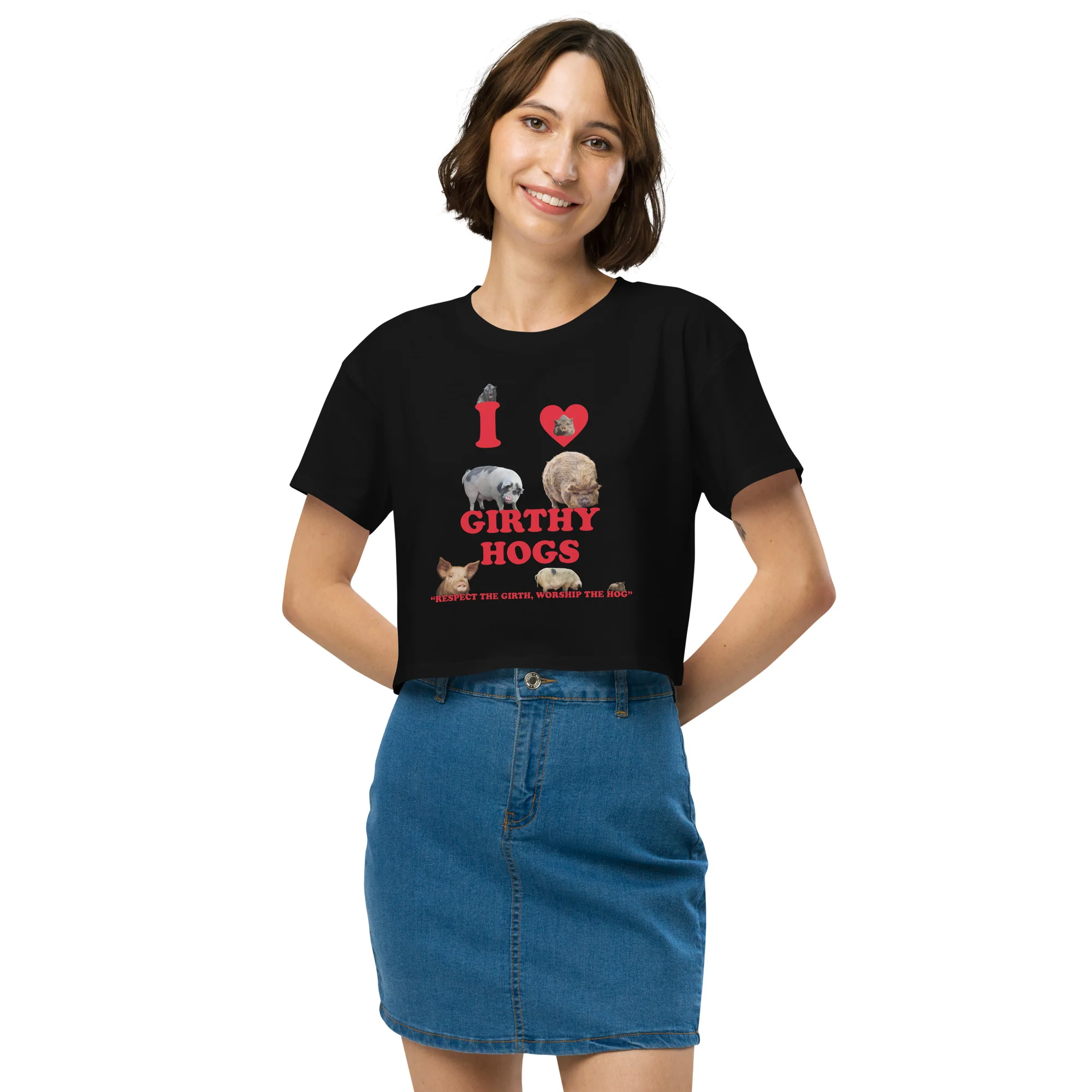 I Love Girthy Hogs Women’s crop top - Image 6