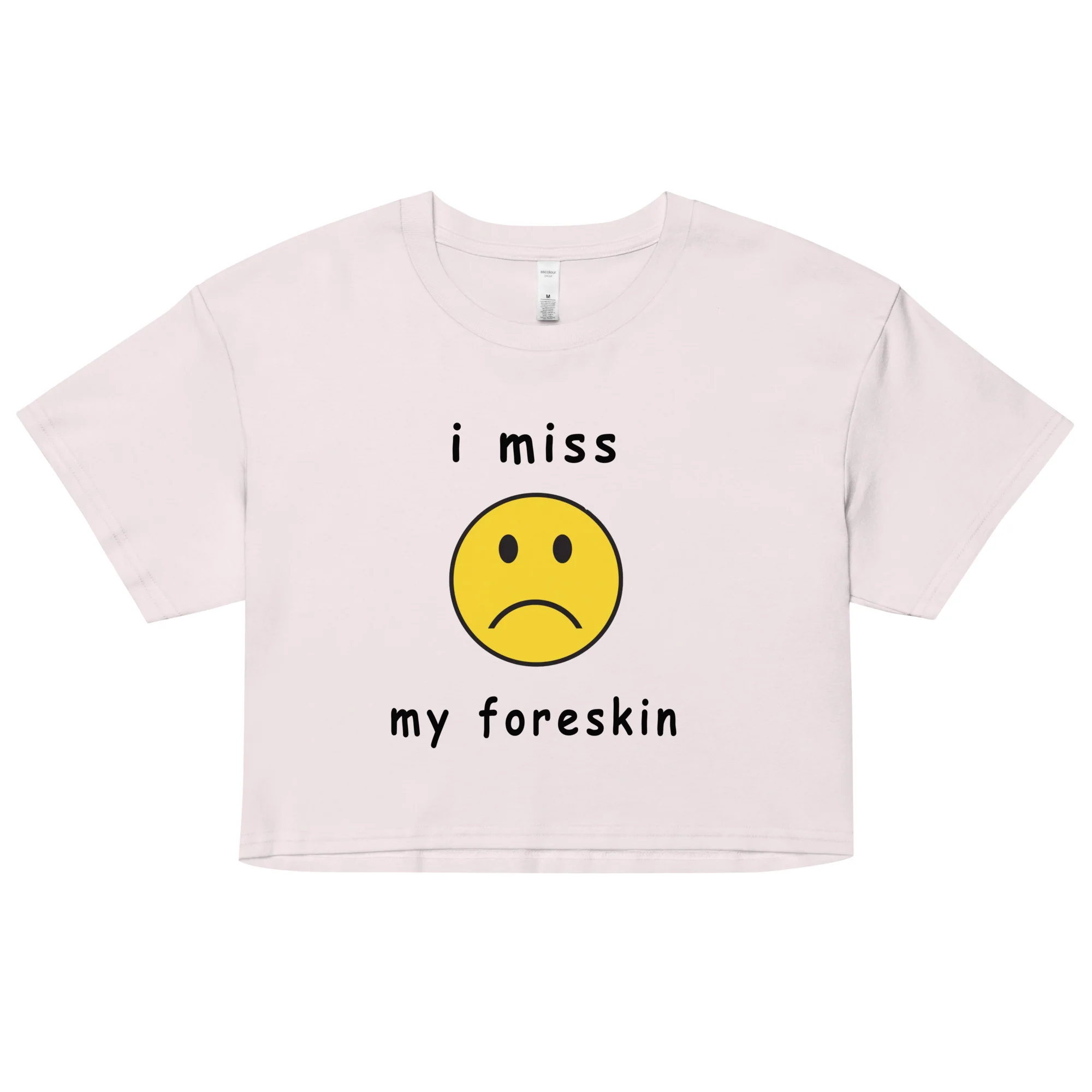I miss my foreskin Women’s crop top - Image 3