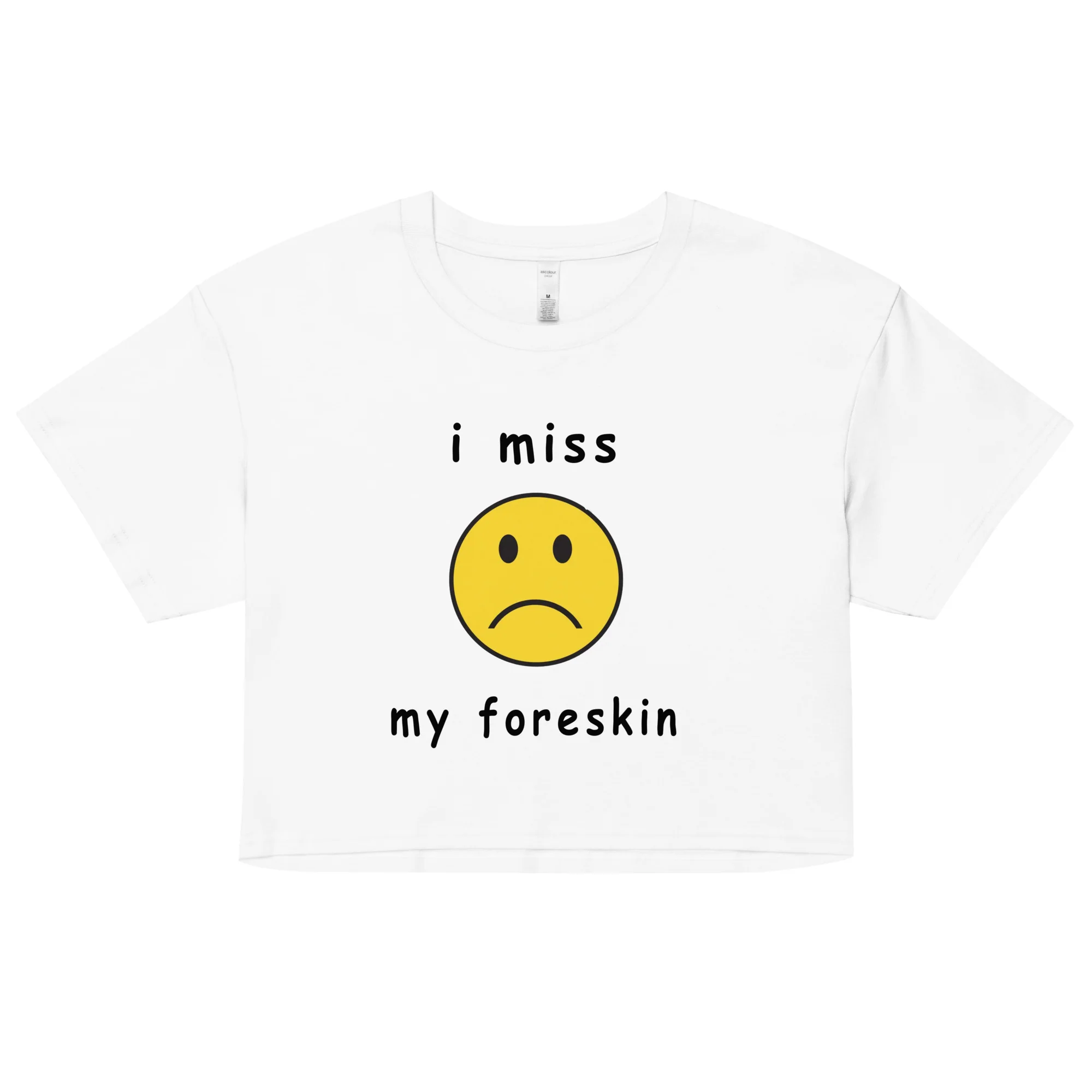 I miss my foreskin Women’s crop top - Image 4