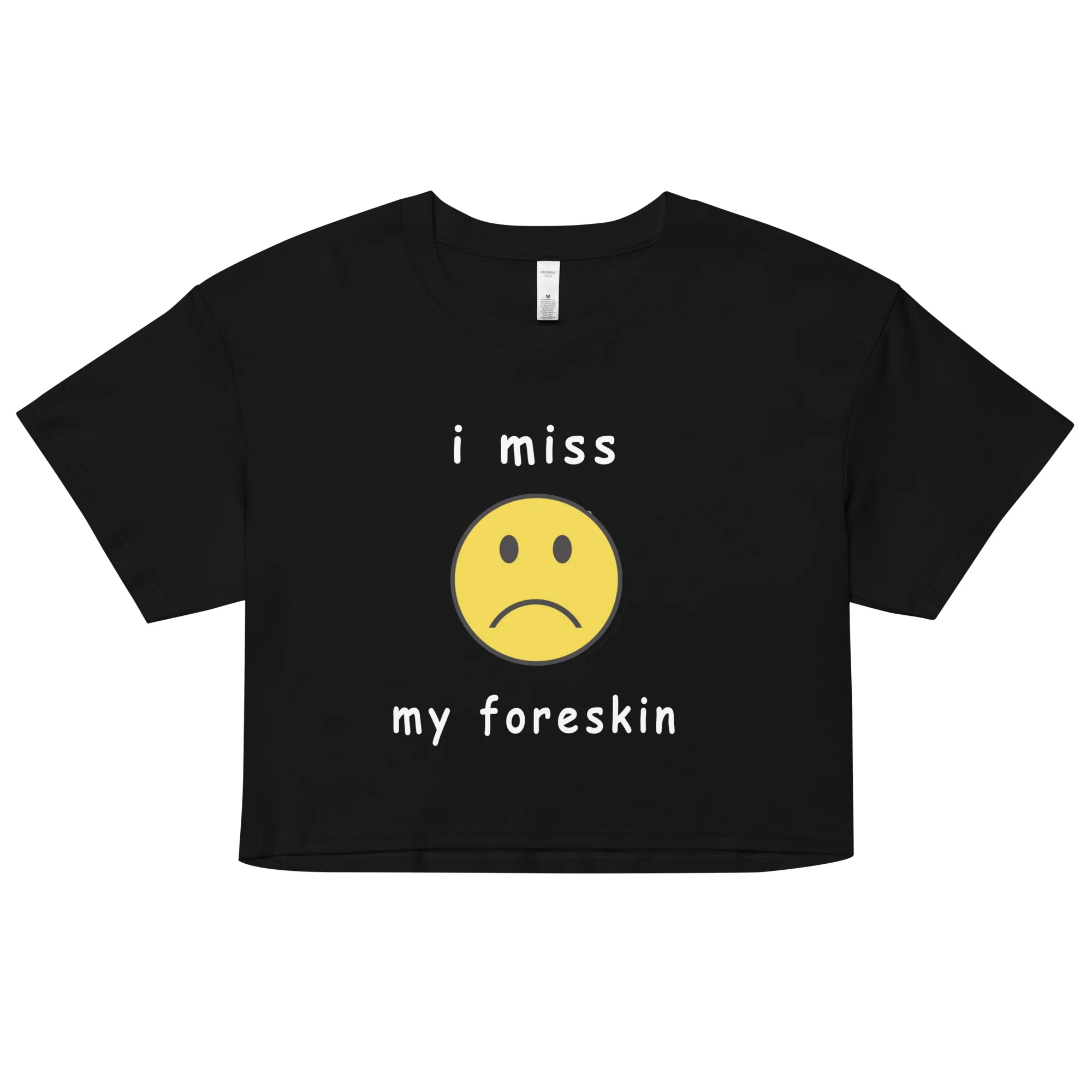 I miss my foreskin Women’s crop top - Image 5