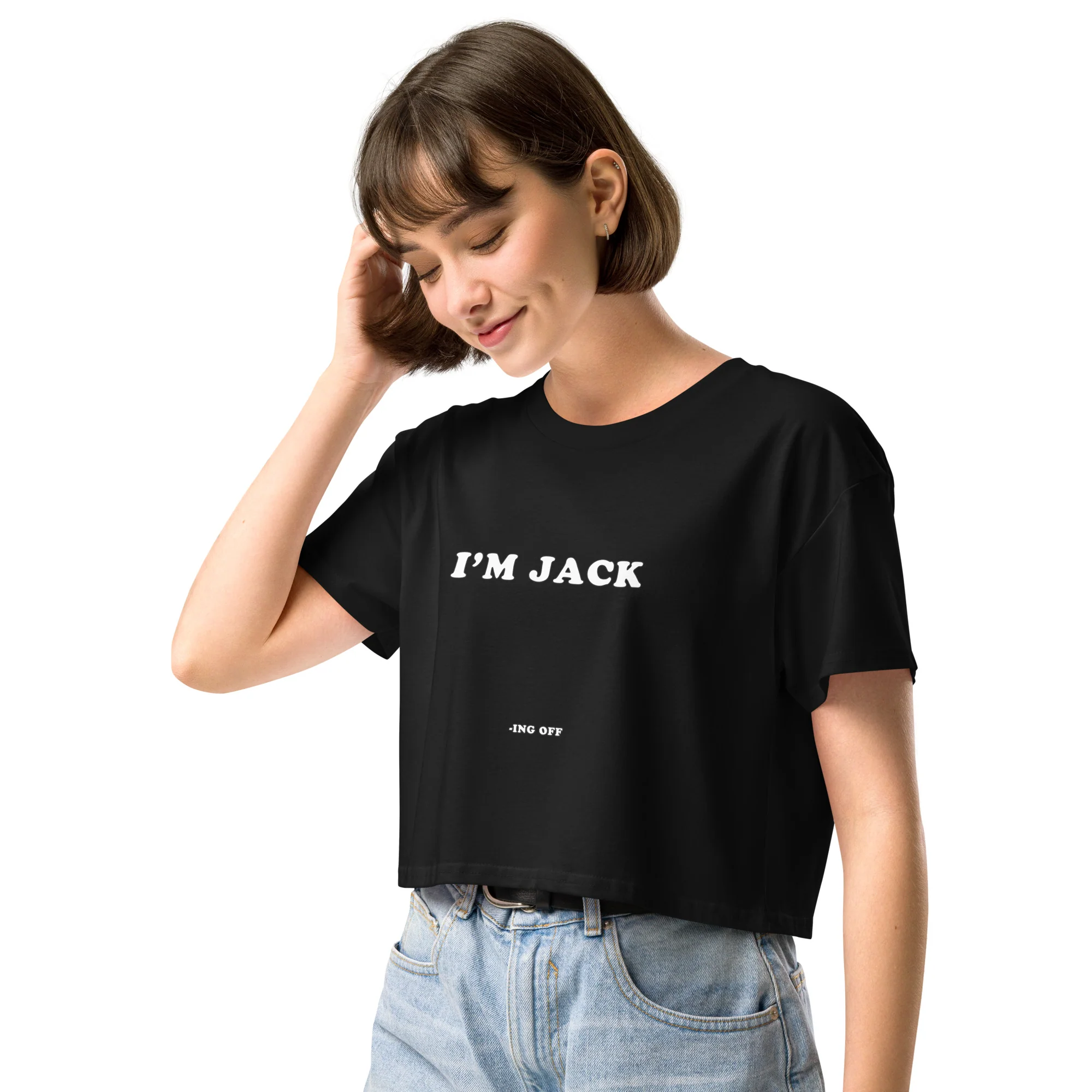 I'm Jack -ing off Women’s crop top - Image 6