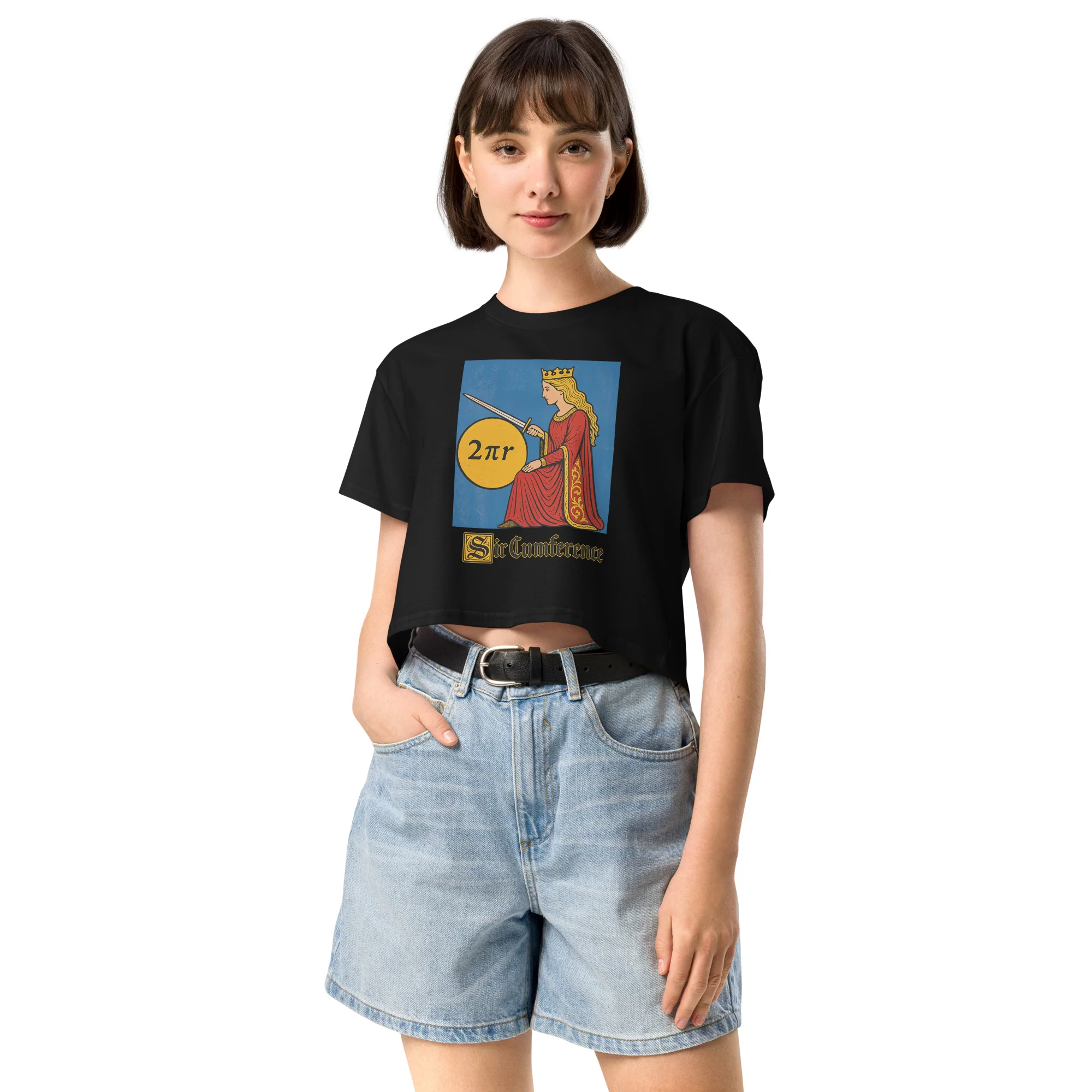Sir Cumference value Women’s crop top - Image 6